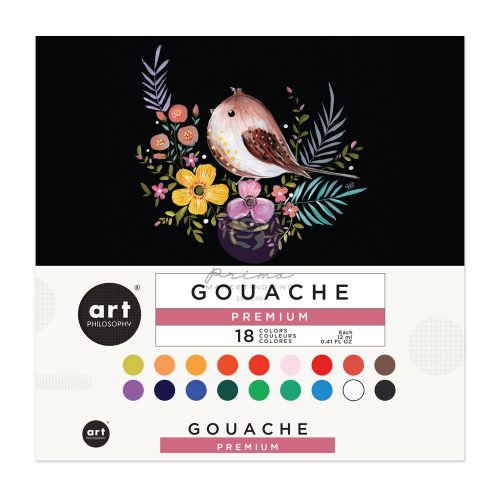 Art Philosophy - Gouache Set of 18 Colors x 12ml Tube