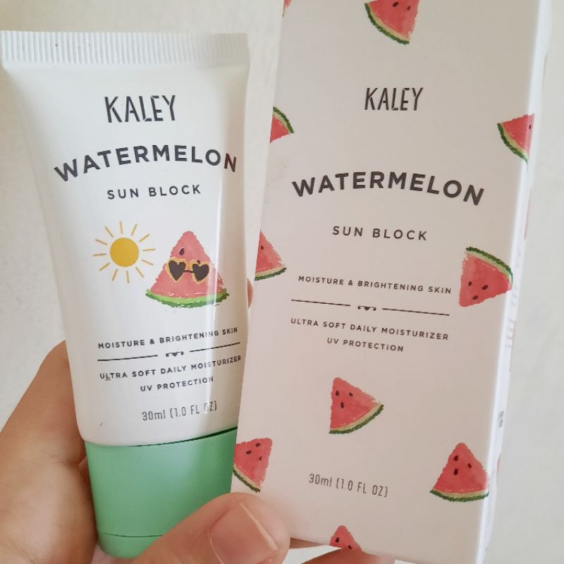kaley watermelon sunblock
