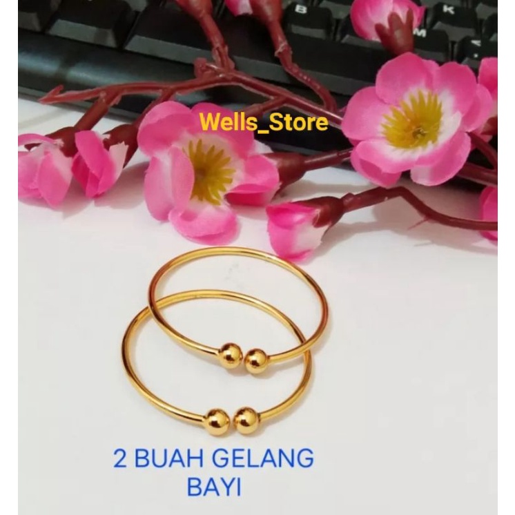 Gelang Bayi 0-2 Tahun Lapis Emas 24k