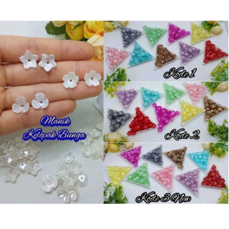 Kelopak Bunga White Pearl Akrilik Kelopak Kelopak Bunga Akrilik