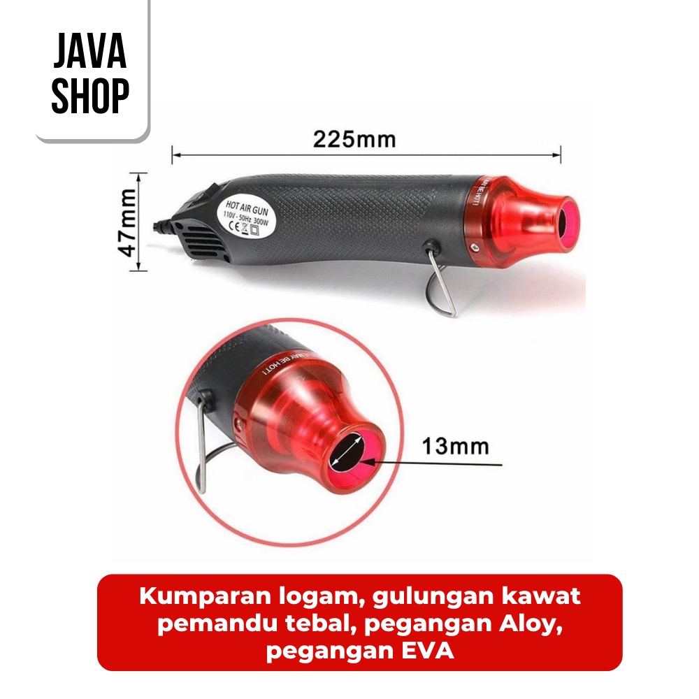 JAVASHOP Solder Uap Heat Gun Alat Pemanas Multifungsi Portable