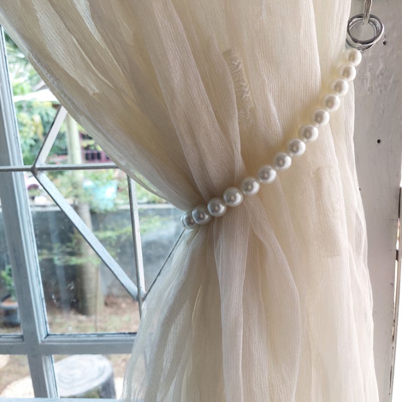 Tali gorden mutiara/tali gorden estetik/ikatan gorden/tali hordeng [premium]
