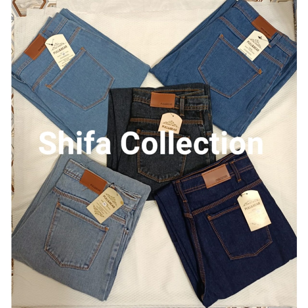 Celana Kulot Wanita Jeans Tebal Highwaist - Bahan Sakura Jeans - (Ukuran 27 - 34)