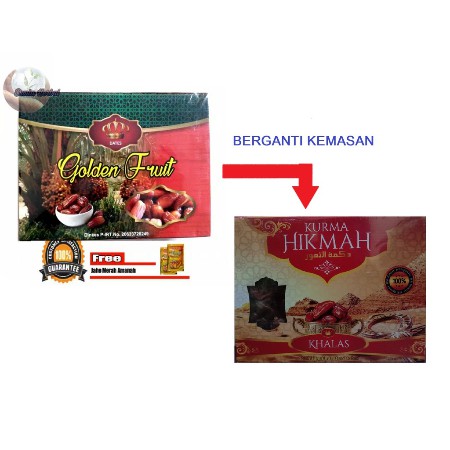 

Kurma Khalas GOLDEN FRUIT / HIKMAH - 900 gram