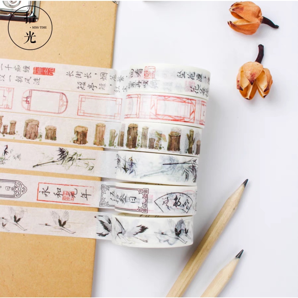 

[BACA DESKRIPSI] 1 Pcs WASHI TAPE 1.5CM X 7 METER ESTETIK LUCU MURAH Dekorasi Scrapbook Journal Diary Planner Notebook