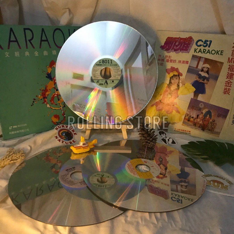 LaserDisc Film Kartun Karaoke / Piringan Laser Disk 90's