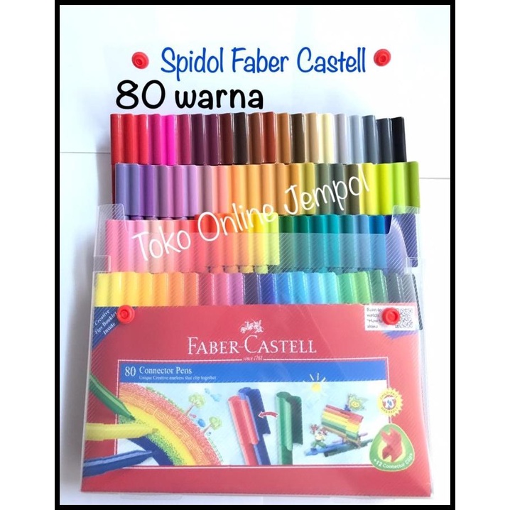 

80 Warna Spidol Connector Pen Faber 155068 Marker Atk1023Fc