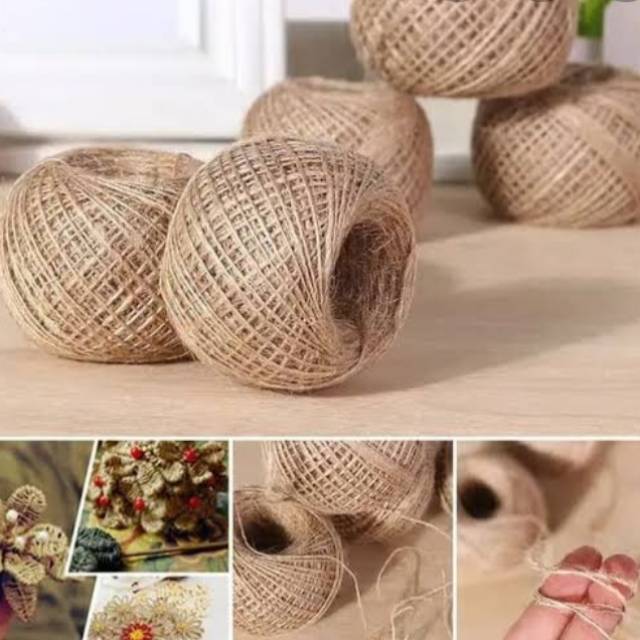 Tali Goni Coklat Per Meter / Tali Rami Coklat Meteran / Tali Bahan kerajinan tangan / karung Goni