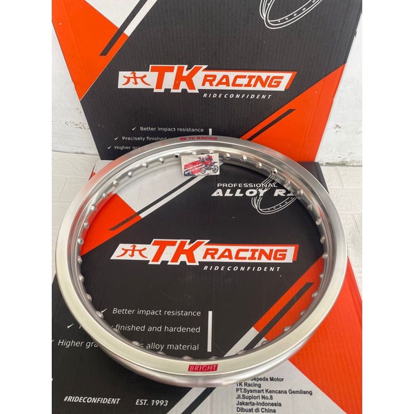 Velg Almunium Ring 17 185 TK Racing Original Bright silver