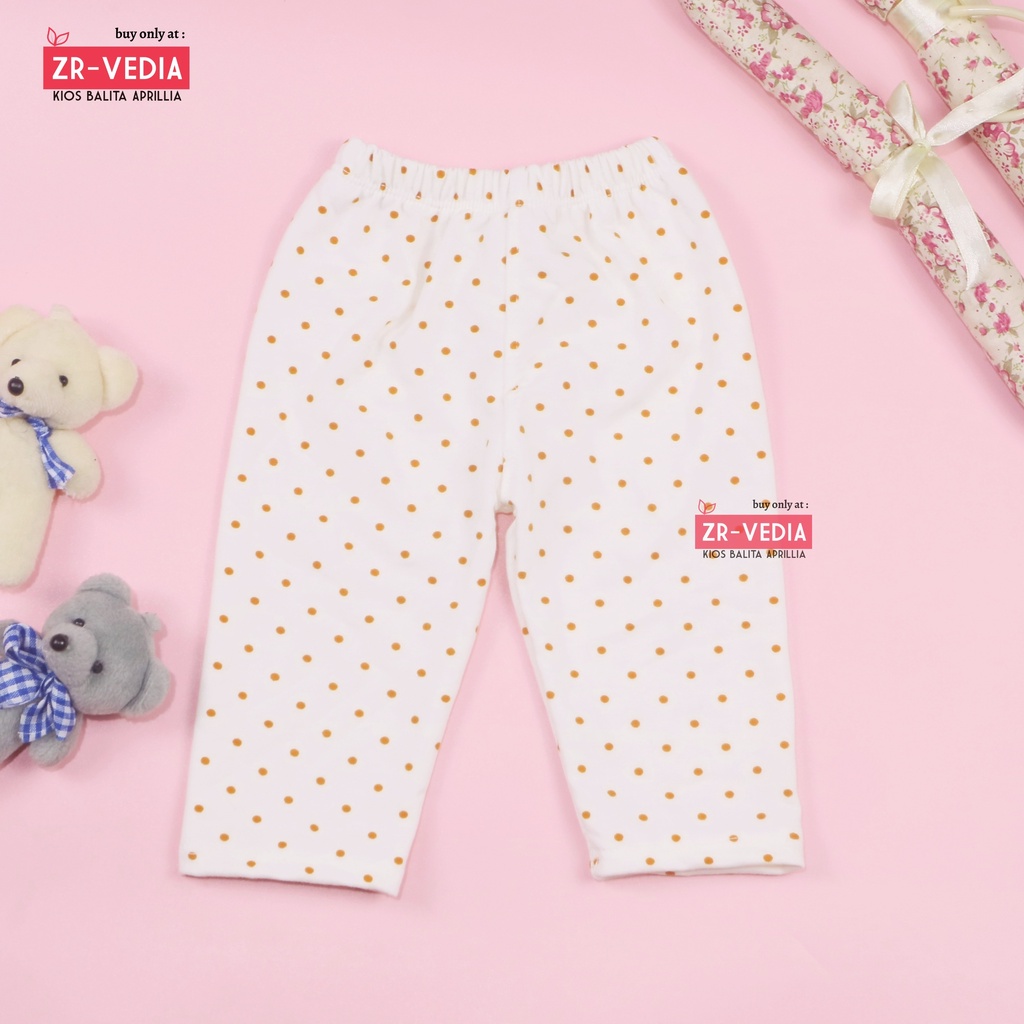 Legging White uk Bayi-15 tahun / Leging Panjang Anak Perempuan Bahan Kaos Baby Terry Celana Putih Lejing Laging ZR Vedia