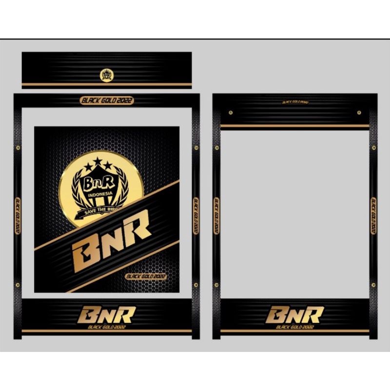Decal Sangkar BNR Black Gold 2022