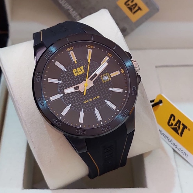 JAM PRIA CATERPILLAR CAT CC.161.21.117 BLACK ORIGINAL TERBARU