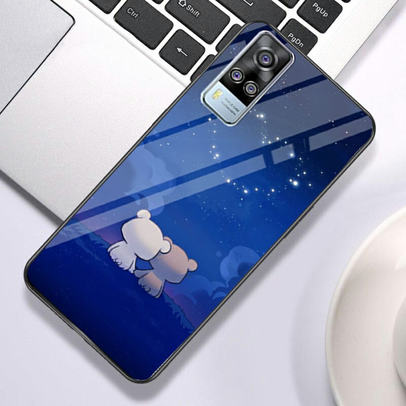 [CG222] Softcase Kaca Vivo Y51 2020 Y50 Y12 Y20S Y91 Z1PRO V5+ Y15 Y30 Y12S Y1S Y71 - Casing Hp Vivo-No.3