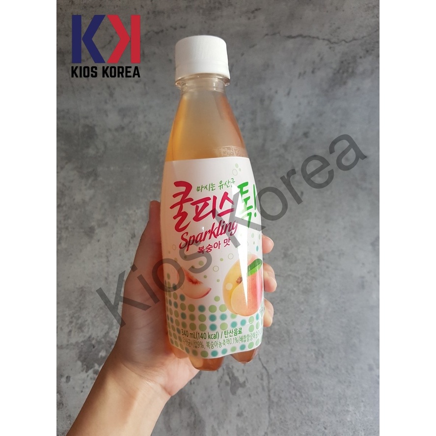 

Dongwon Coolpis Tok Sparkling Peach 340ml Botol - Minuman Soda Korea Rasa Persik