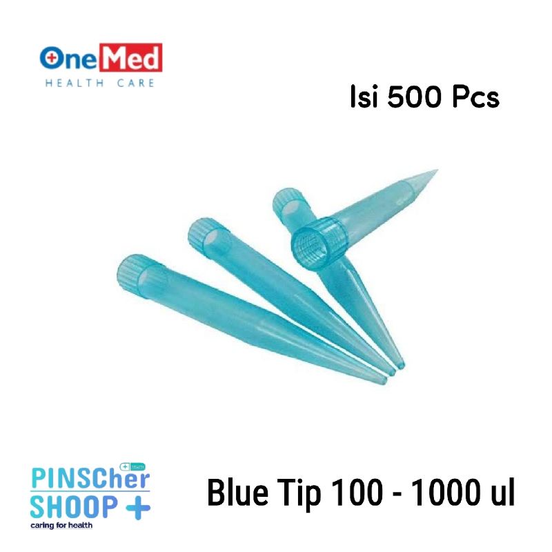 Blue Tip Micropipet Tip Biru (100 - 1000 Microliter) Isi 500 Pcs