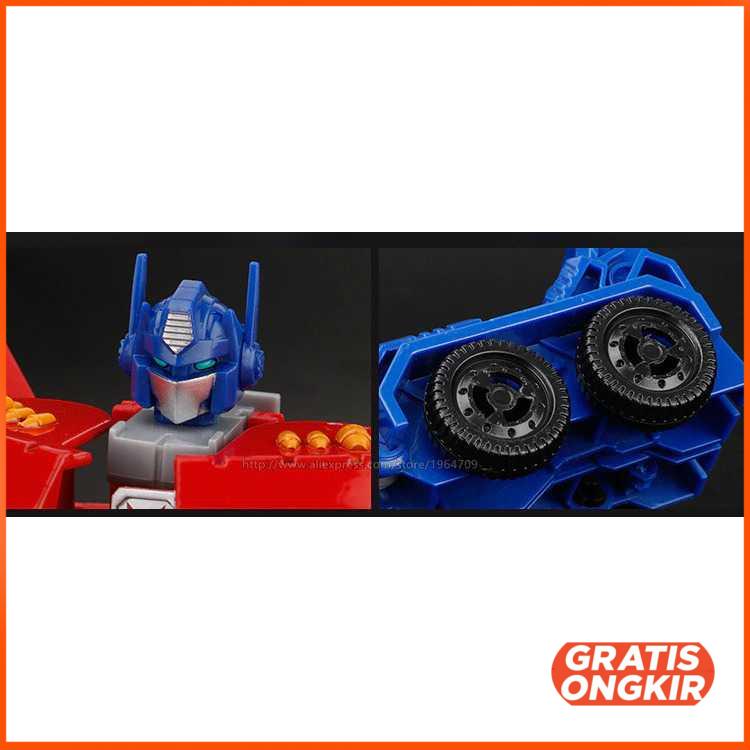 Mainan Mobil Mainan Action Figure Transformer Merah