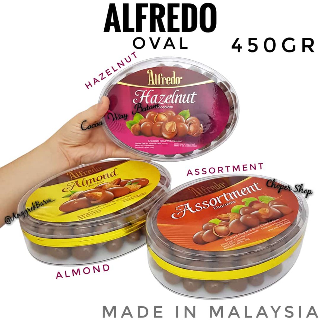 

Alfredo Chocolate Oval 450gram