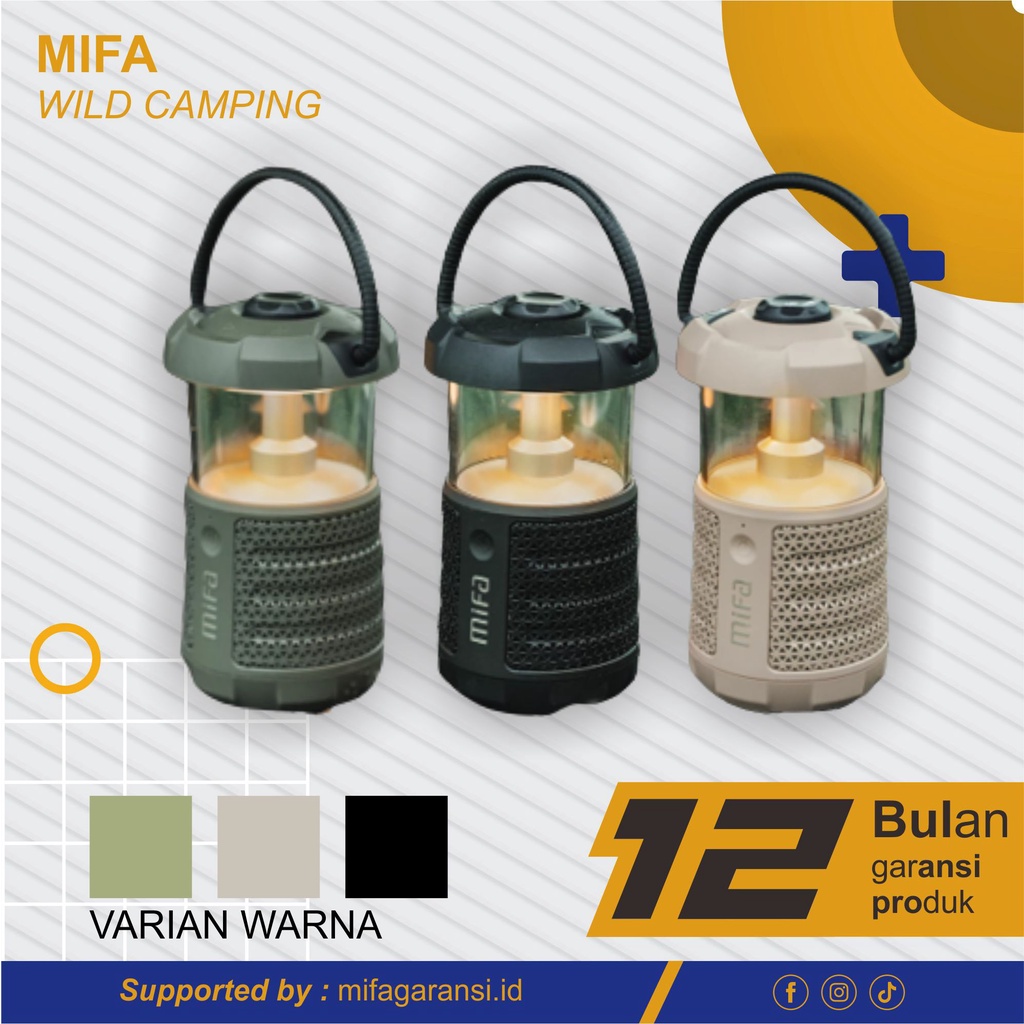 Mifa Wild Camping Outdoor Bluetooth 5.3 Speaker with Lantern