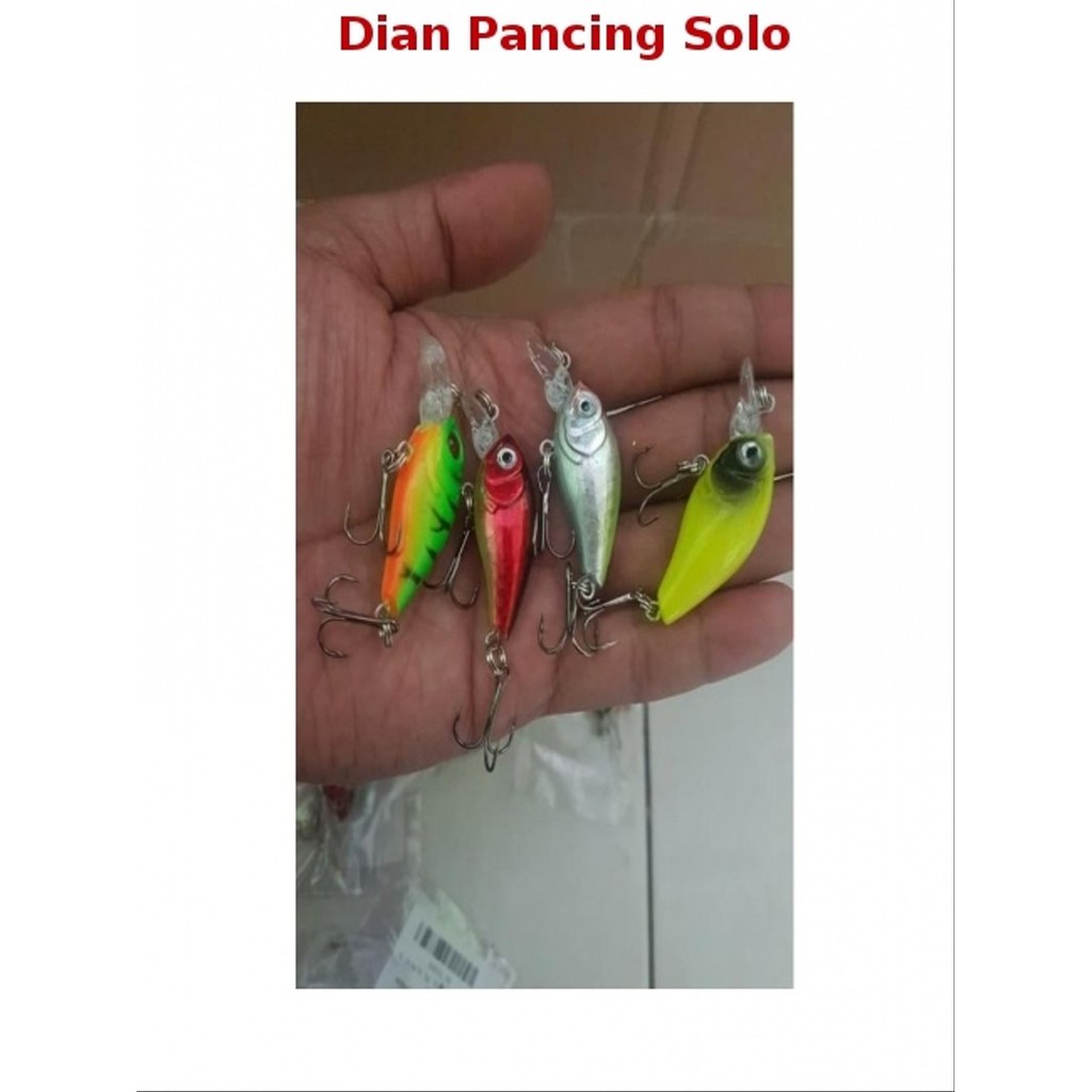 Umpan Pancing Ikan 3D Bahan Plastik ABS 4.5cm