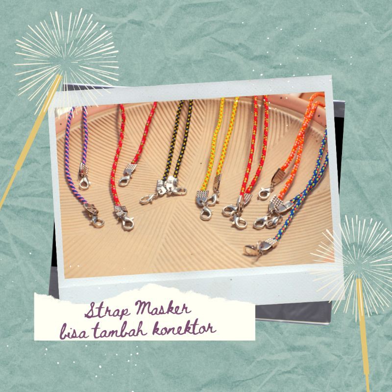 Kalung Masker / Strap Masker / Gantungan masker / Tali Masker (BISA UNTUK KONEKTOR)