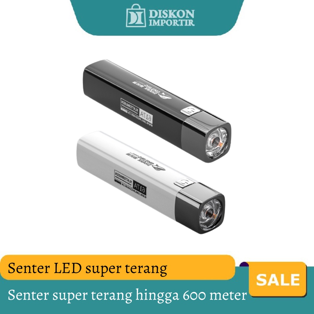 Product Senter LED Super Terang hingga 600 meter/ Jarak jauh/ Senter Police/ Lampu senter swat paket lengkap