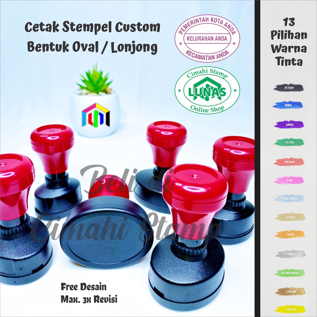 

Zyd Cetak Custom Stempel Flash Lonjong / Oval - Stempel Otomatis Stempel Kardus Perusahaan