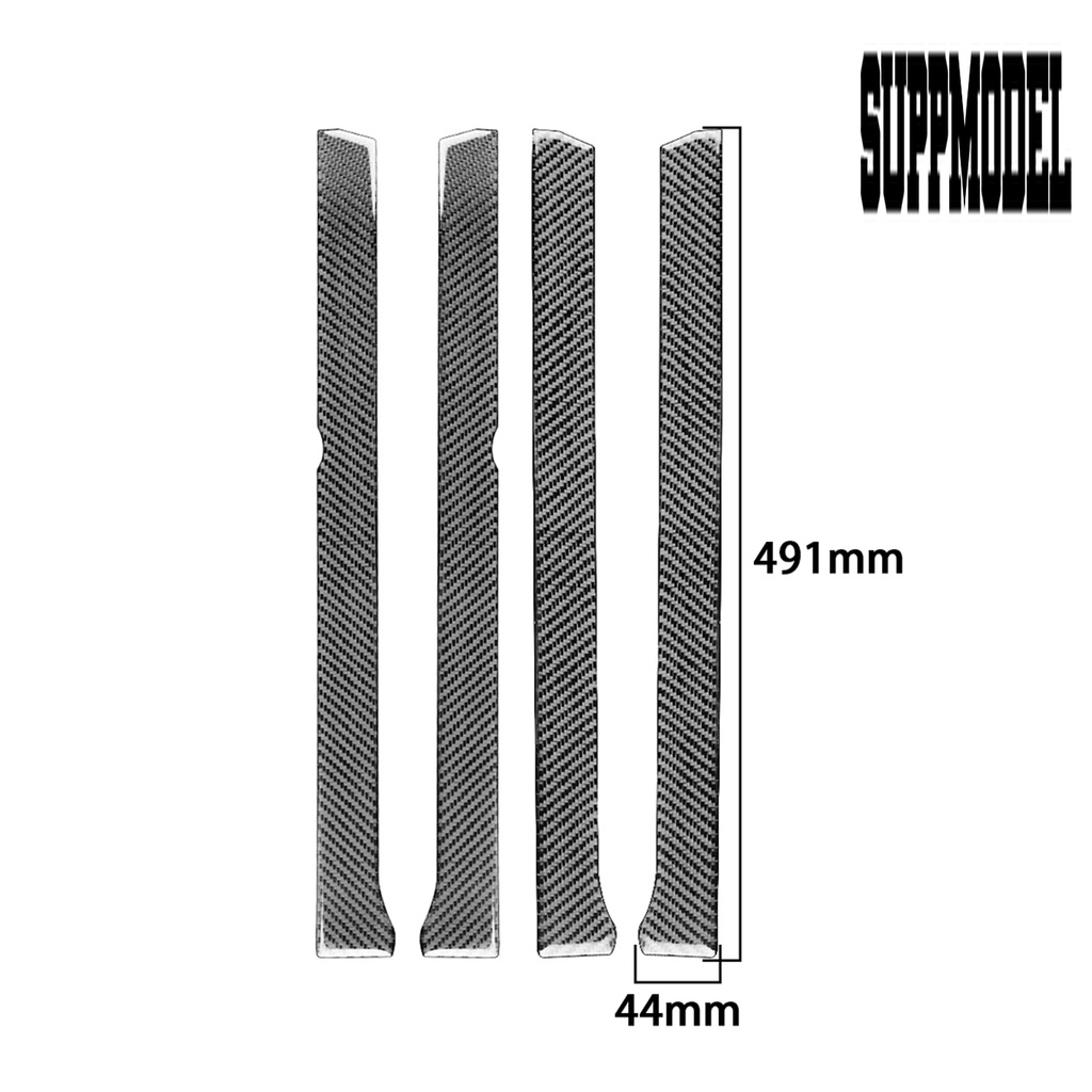 Suppmodelx 4Pcs Cover Trim Panel Interior Mobil Toyota 4Runner 2010-2020 Bahan Carbon Fiber Tahan Air