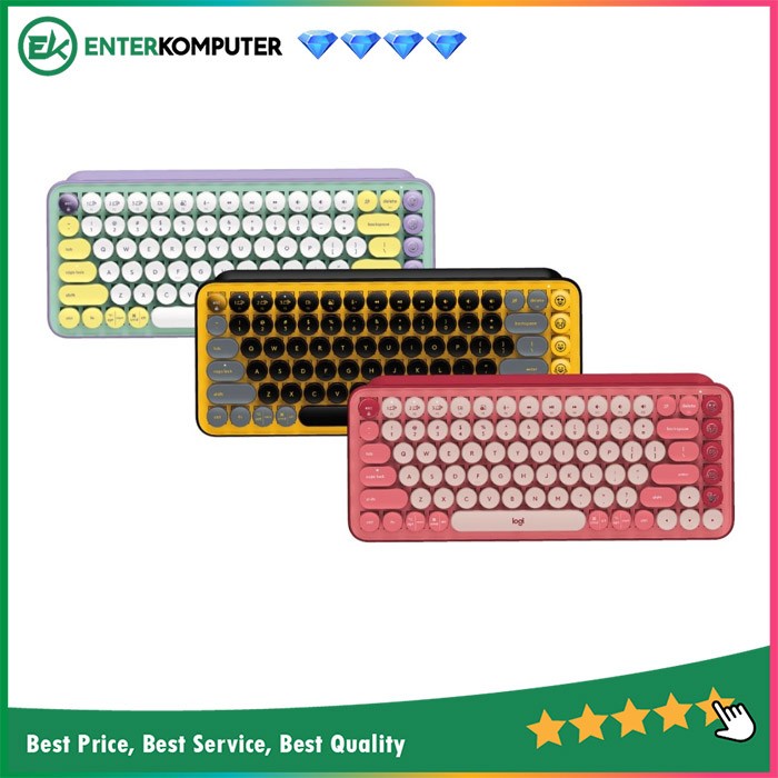 Logitech POP Keys Wireless Mechanical Emoji Keyboard