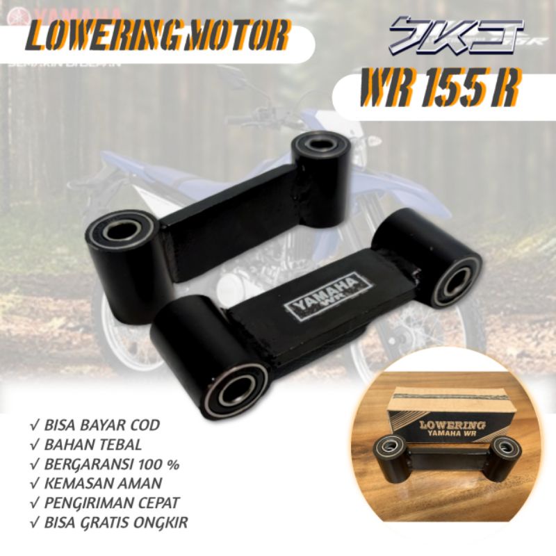 Lowering Kit Motor wr155r Pemendek Shock shok Yamaha WR 155 R Perendah Aksesoris Herex Bearing Boshi