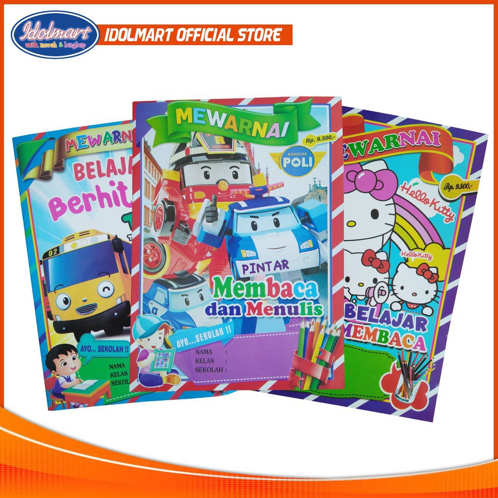 

IDOLMART Buku Mewarnaik Anak - karakter