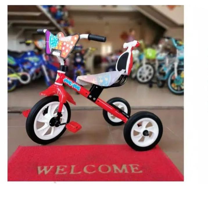 KHUSUS LUAR KOTA - Sepeda Anak Roda Tiga Ride On Yueyue cp sandar / Yoeyoe cat sandar Original