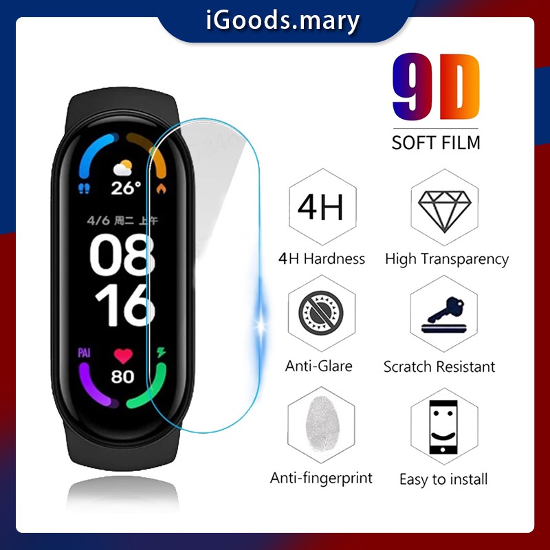 Xiaomi Mi Band 3 4 5 6 7 8 Pelindung Layar Miband Smart Wristband TPU Film Pelindung Cover