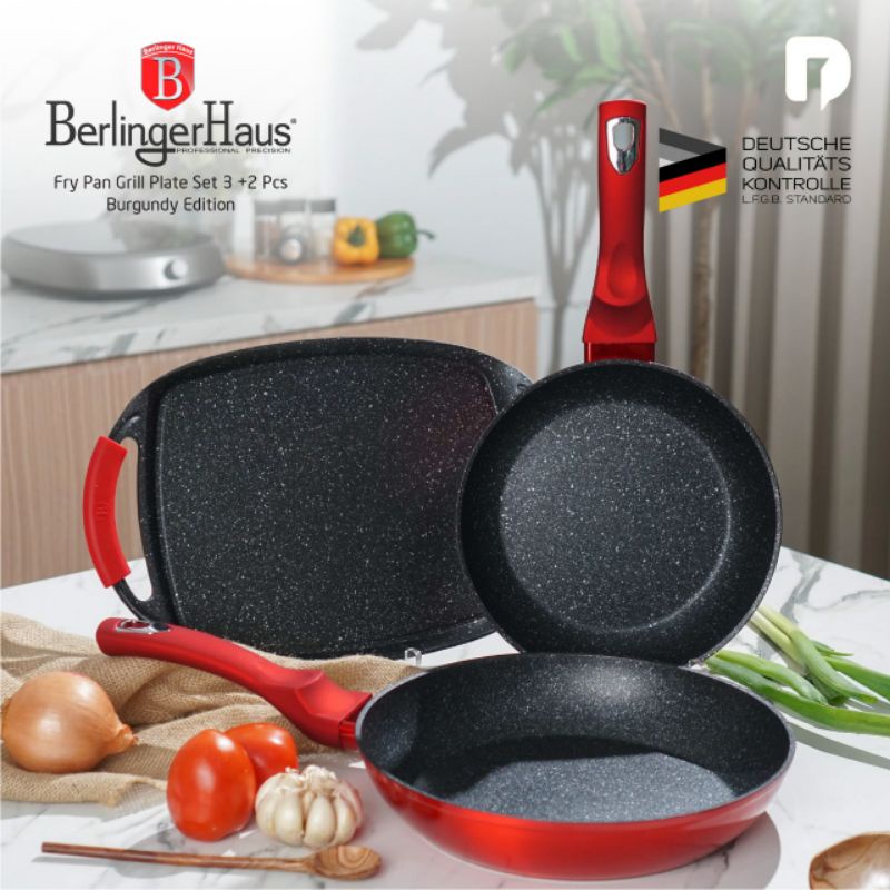 FRY PAN ANTI LENGKET GRILL PAN PENGGORENGAN TEFLON BERLINGER HAUS