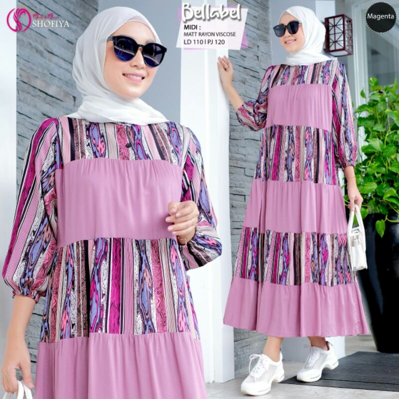 BELLABEL &amp; BELLABEL Switch Midi Dress Ori by Shofiya