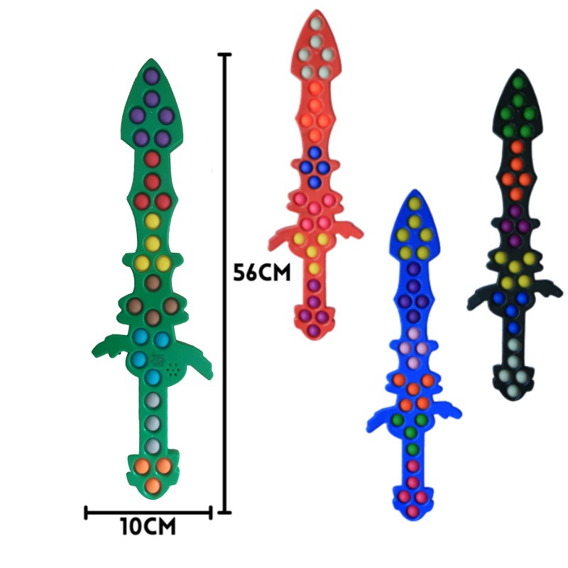 (MI) Mainan Pop It Simple Dimple Pedang Kapak Mainan Anak Senjata Terbaru-PEDANGRI FLASH MUSIK
