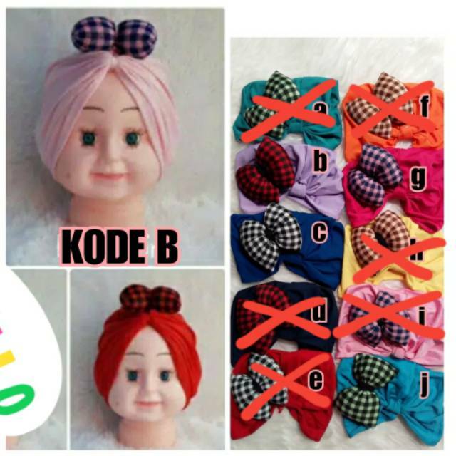 

Turban Pita Motif Kotak