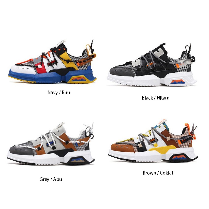 COD- (FREE BOX &amp; KAOS KAKI) Sepatu Sneakers Fashion Pria import - Sepatu Fashion Pria tipe Transformers Super Premium