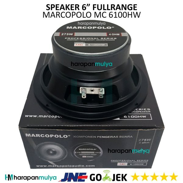 Jual Dijual Speaker Full Range 6 Inch Marcopolo MC 6100HW Berkualitas ...