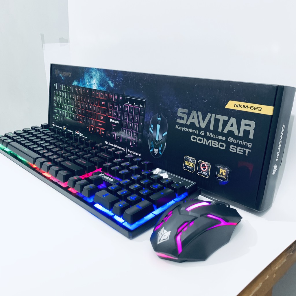 Paket Gaming Keyboard &amp; mouse Nubwo NKM 623 Savitar Anti Ghosting