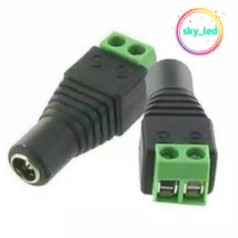 konektor cctv dc male high quality / Jek DC Male / Female konektor jack power sambung adaptor