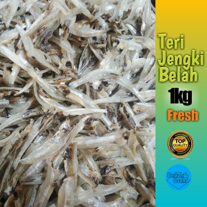 

IKAN ASIN TERI JENGKI BELAH REBUS KERING FRESH MURAH GROSIR 1kg