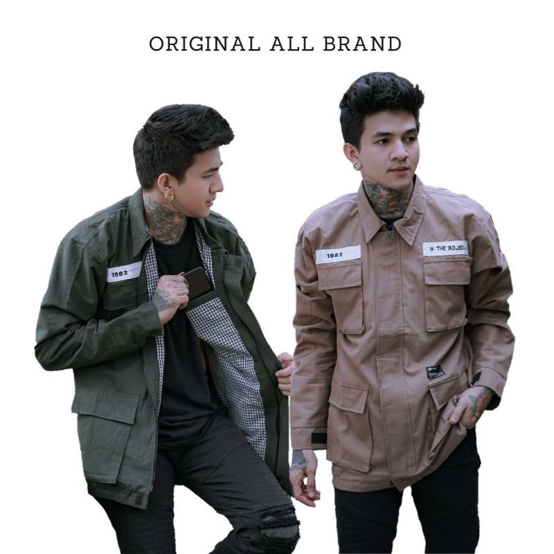 TERBARU JAKET PRIA SEMI PARKA BORDIR THE BOJIEL ORIGINAL DISTRO