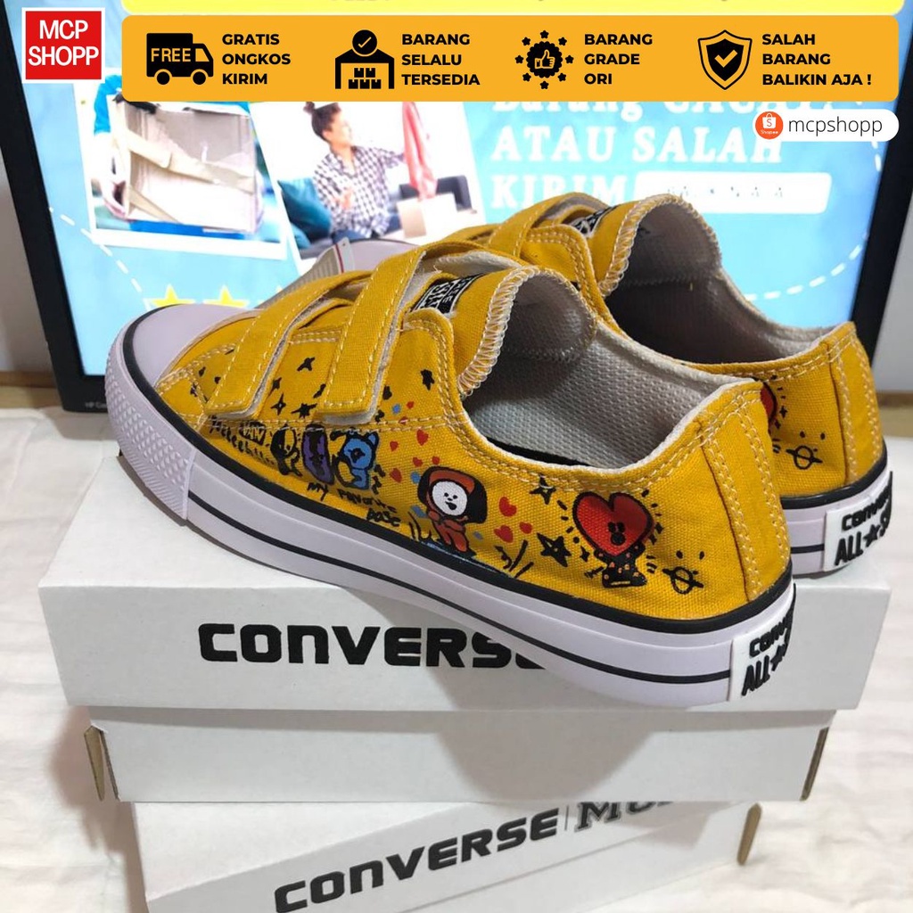 Box Converse BT21 ALL SIZE  Hanya Box saja ( Untuk membeli sepatu kunjungi toko ) Sepatu converse an