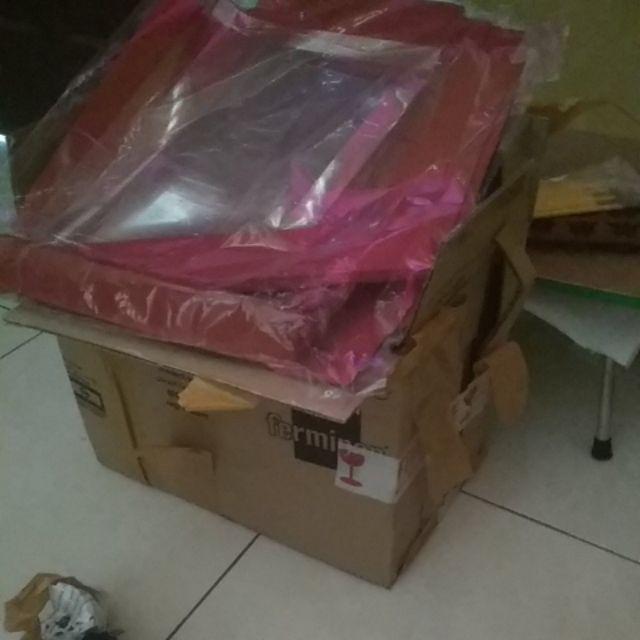 Kotak Box Sekat 30 - Box Sekat 5x6 Maroon Mix Putih