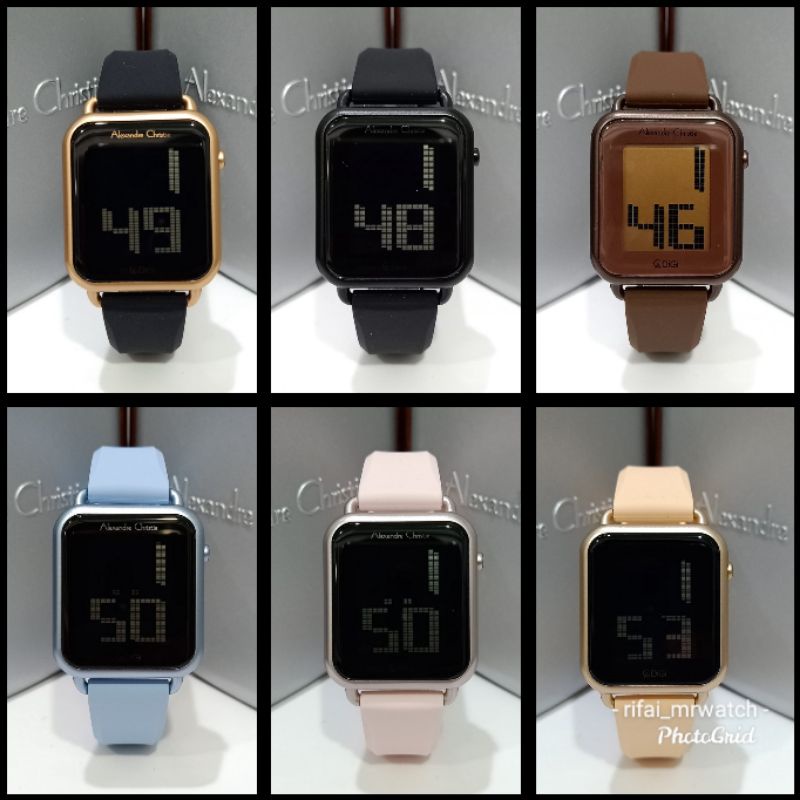 JAM TANGAN WANITA ALEXANDRE CHRISTIE AC 9341 DIGITAL ORI