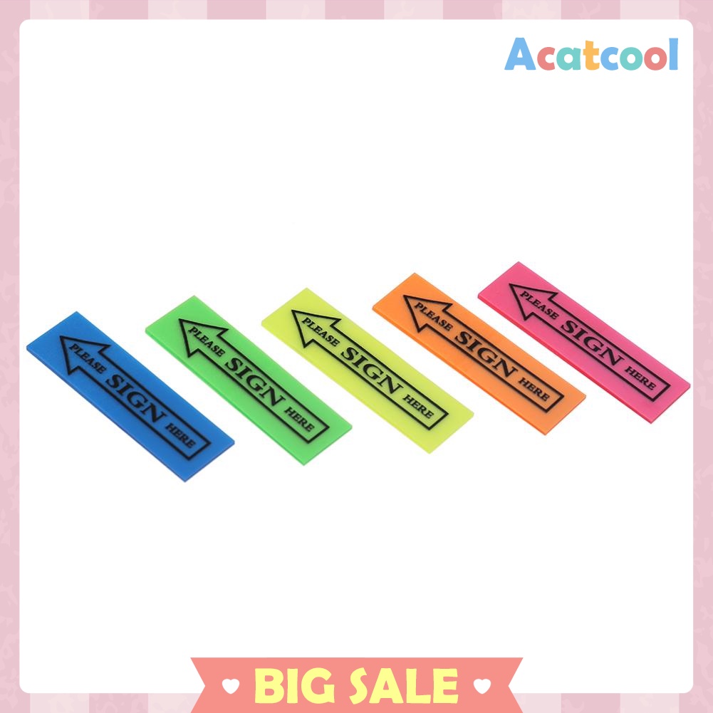 Self Adhesive Sticky Notes Planner Index Stickers Memo Pad School Supplies