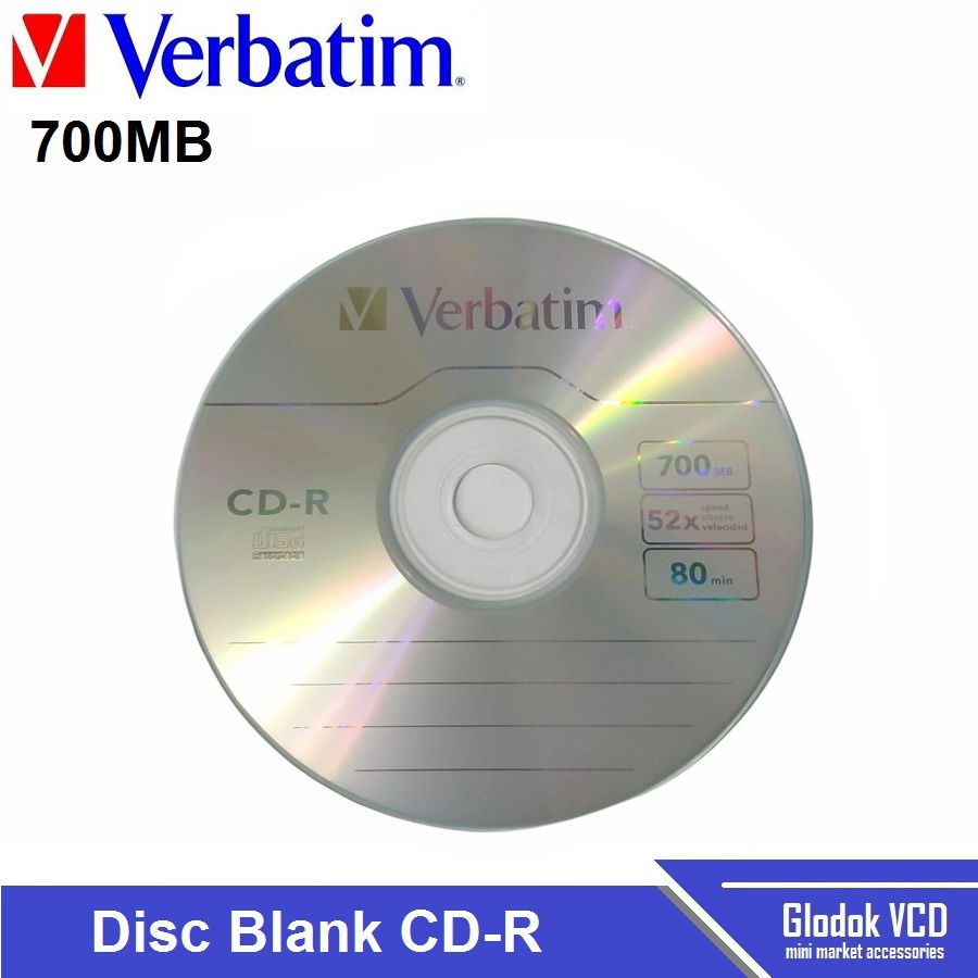 CD-R Verbatim 52x CD Kosong / Disc Blank