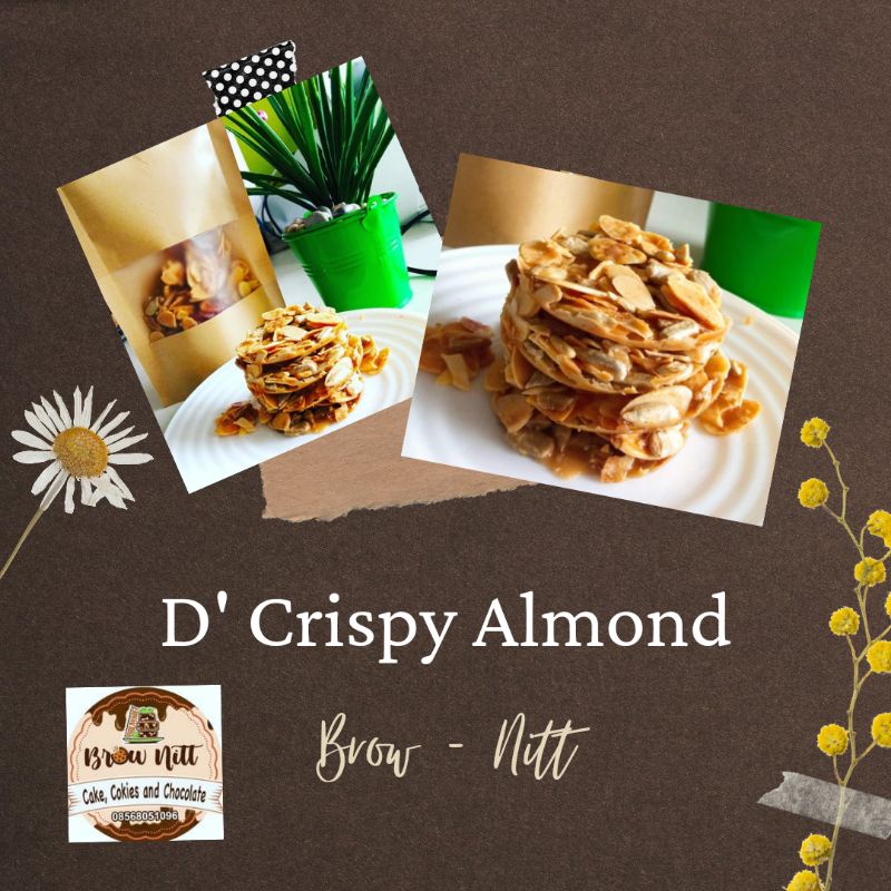 

crispy almond/florentine/florenta/kuekering/cemilansehat