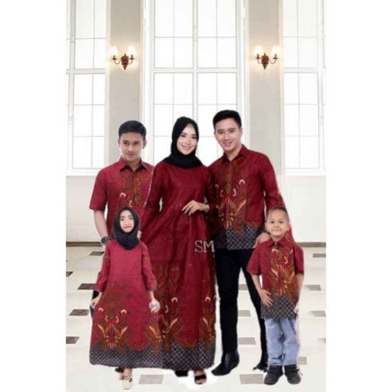 [BISA COD] BAJU BATIK COUPLE KELURGA - SARIMBIT IBU AYAH DAN ANAK