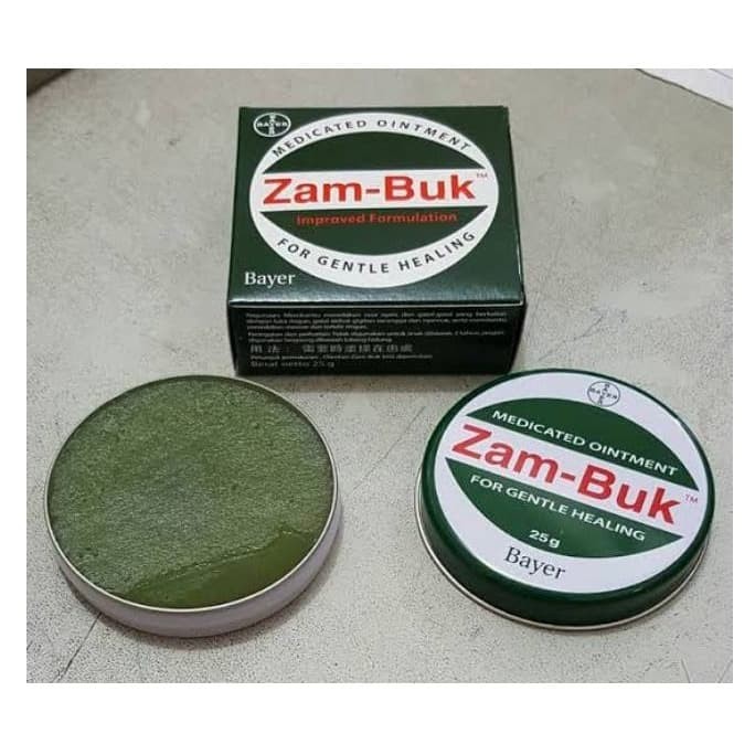 Zam Buk Medicated Ointment Ointmen Zambuk Zam-Buk 25 g Salep Obat Keseleo Memar Sesak Nafas Luka Bak